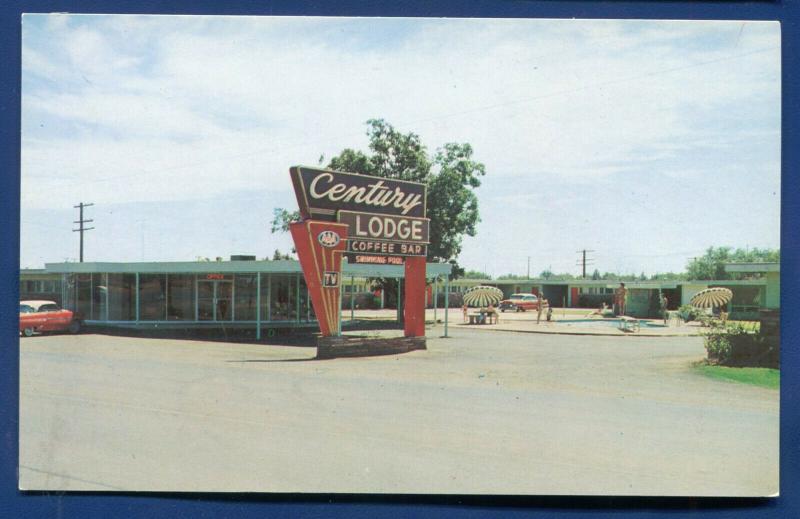 Abilene Texas tx Century Lodge old chrome postcard