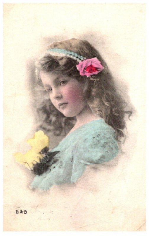 Young Girl wearing flowers