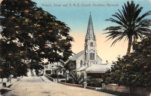 Victoria Street and AME Church Hamilton Bermuda Island Unused 