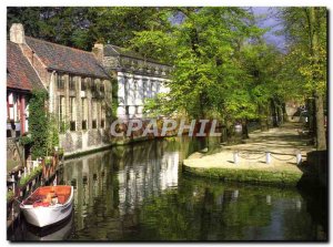 Postcard Modern Bruges canals