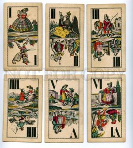 145077 Vintage Austrian 24 PLAYING CARDS deck with native type