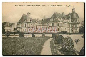 Old Postcard Saint Georges sur Loire M and L Chateau de Serrant