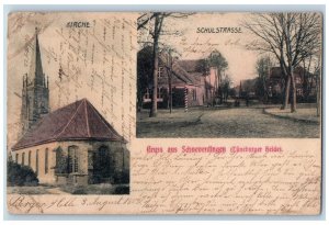 Lower Saxony Germany Postcard Greetings from Schneverdingen Luneburg Heath 1903