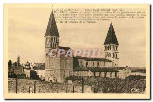 Old Postcard Tournus S and L Eglise Saint Philibert