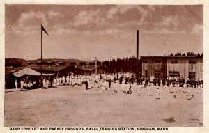 Military - Band Concert, Parade Grounds, Naval Training Station - Hingham, Mass