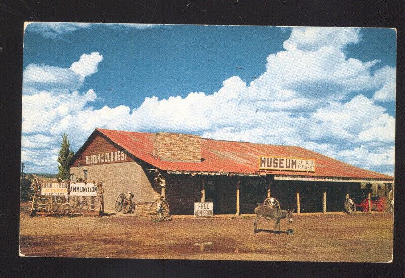 SELIGMAN ARIZONA ROUTE 66 MUSEUM OF THE OLD WEST OLD ADVERTISING POSTCARD
