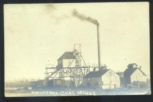 RPPC CHILHOWEE MISSOURI COAL MINE MINES MINING REAL PHOTO POSTCARD MO