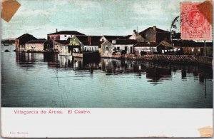 Spain Villagarcia de Arosa EL Castro Vintage Postcard C198