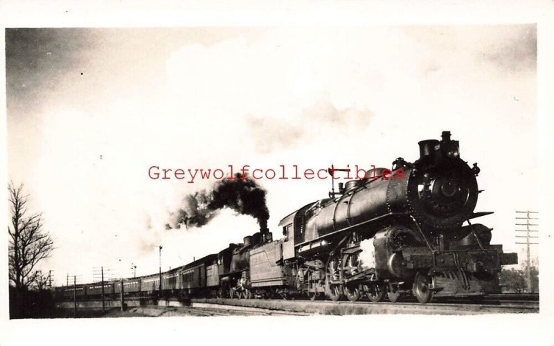 Railroad, Steam Engine, RPPC