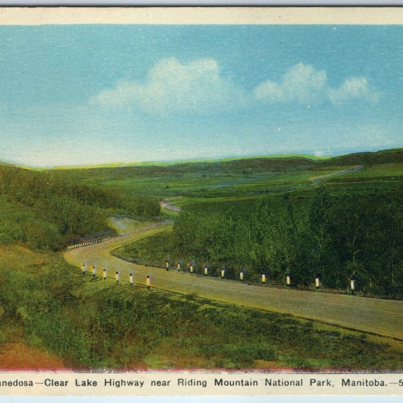 c1930s Riding Mountain National Park, Manitoba Minnedosa Clear Lake Highway A224