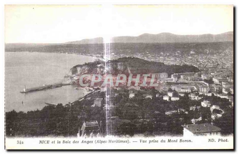 Postcard Old Nice and the Baie des Anges View from Mont Boron Jack