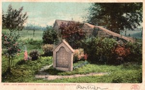 Vintage Postcard John Brown's Grave North Elba Adirondack Mountains New York NY