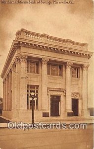 Northern CA Bank of Savings Marysville, CA, USA 1930 light postal marking on ...