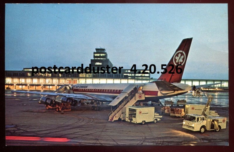 526 - MONTREAL Quebec Postcard 1967 Airport. Air Canada Airplane. World EXPO