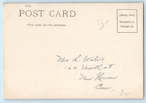 c1905 Cleveland Ohio OH Vintage Postcard Euclid Avenue Looking West Railway Road