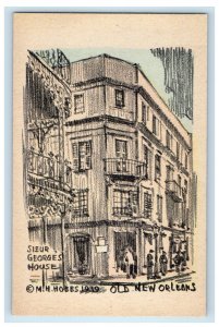 1939 Sieur Georges House Old New Orleans Louisiana LA Unposted Postcard 