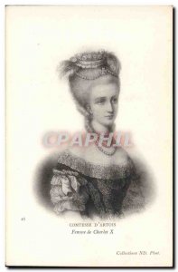 Old Postcard Countess d & # 39Artois
