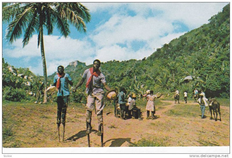 VooDoo Stick Dancers, Road to Citadel , Haiti , 40-60s