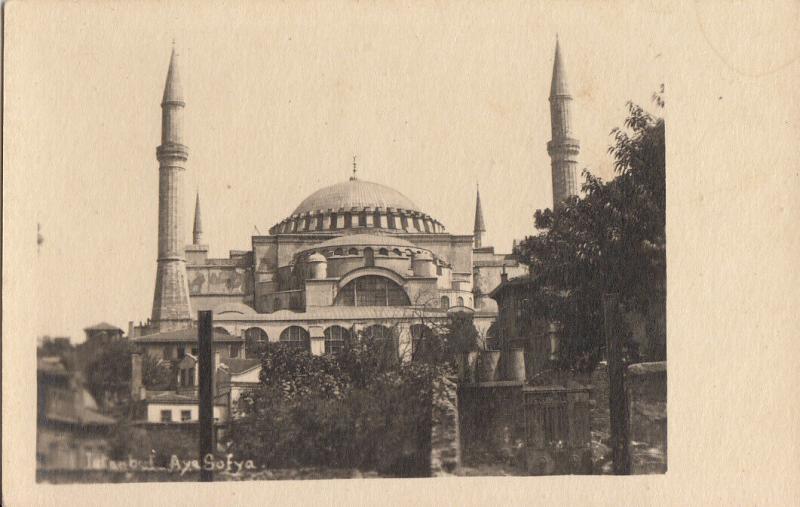 Istanbul mosque early pictorial card Turkey