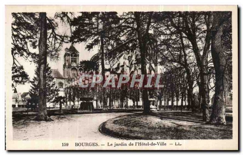 Old Postcard Bourges The Garden City Hotel