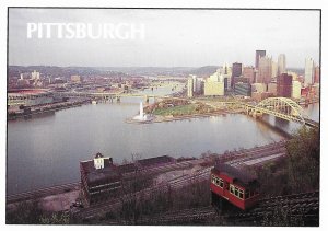 Pittsburgh Pennsylvania as seen from Duquesne Incline Observation Deck 4 by 6