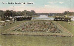 Illinois Chicago Flower Garden In Garfield Park 1915