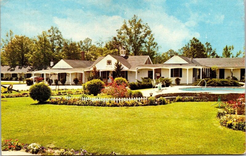 Quality Courts Motel Streetview Allendale SC Chrome Cancel WOB Postcard 