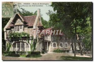 Paris Old Postcard Bois de Boulogne The farm Pre Catelan