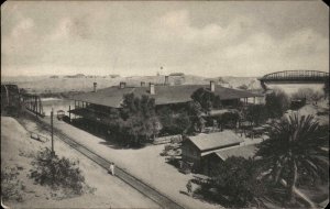 Yuma Arizona AZ Train Station Depot Transportation c1920s Postcard