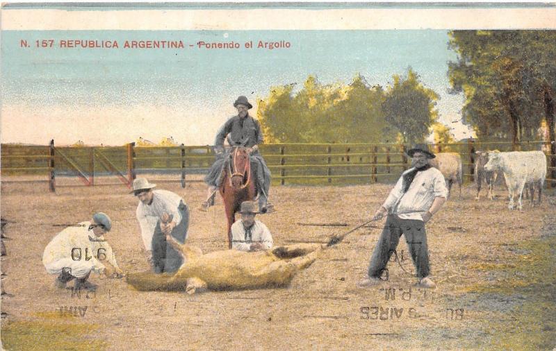 B86246 ponendo el argollo horse types folklore  argentina