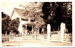 Real Photo Postcard The Home of General M.G. Vallejo in Sonoma, California