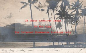 Philippines, Tacloban, RPPC,  Moonlight View Of City, 1907 PM, Photo