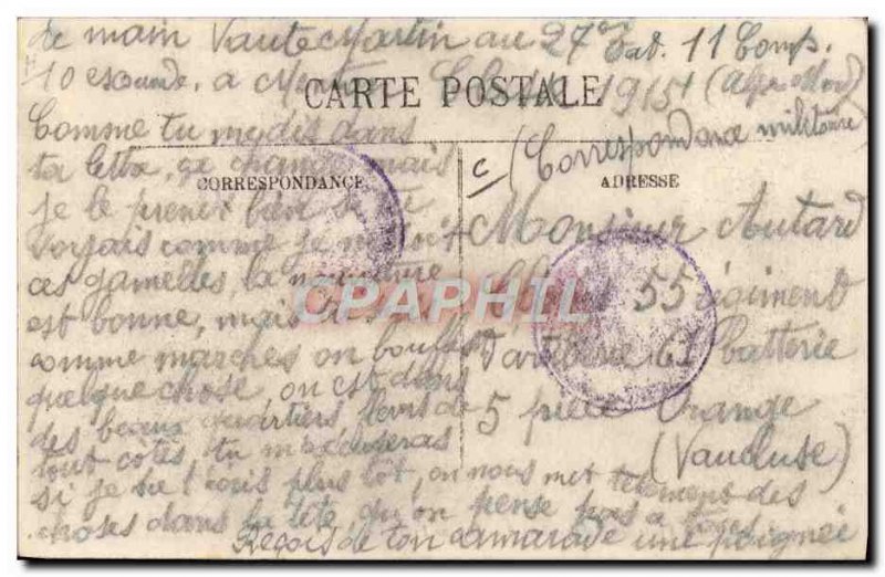 Old Postcard Menton Customs Customs Examination of Goods to the French customs