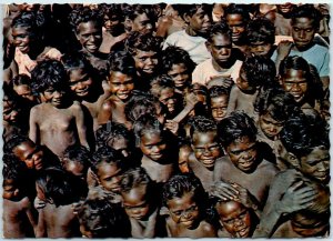 M-16340 A group of young Australian Aborigines taken at Maningrida Northern A...