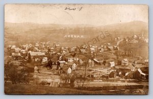 J87/ Adena Ohio RPPC Postcard c1910 near Stuebenville Cadiz Birdseye 576