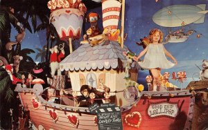 Shirley Temple MOVIELAND WAX MUSEUM Good Ship Lollipop Fantasy Vintage Postcard