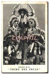 Old Postcard Wild West Cowboy Tribe Inca