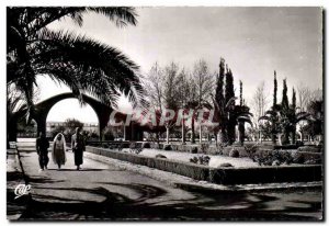 Old Postcard Oujda Entree Municipal Park