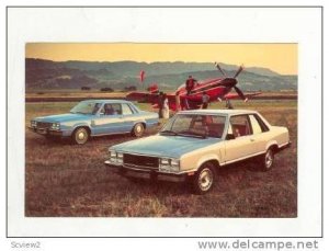 1978 Mecury Zephyr Cars in Airfield w/ Propellor Plane