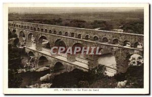 Old Postcard Nimes Pont du Gard