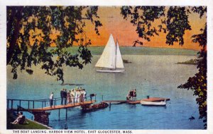 [ American Art ] US Massachusetts East Gloucester - Harbor View Boat Landing