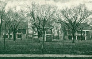 Plaza Fort Scott Kans. Kansas Vintage Standard View Postcard 