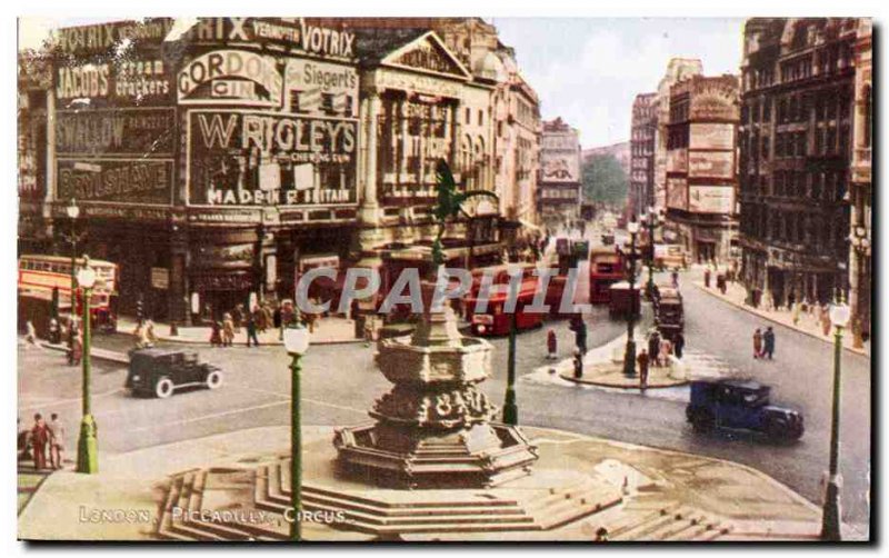 Old Postcard London Piccadilly Circus