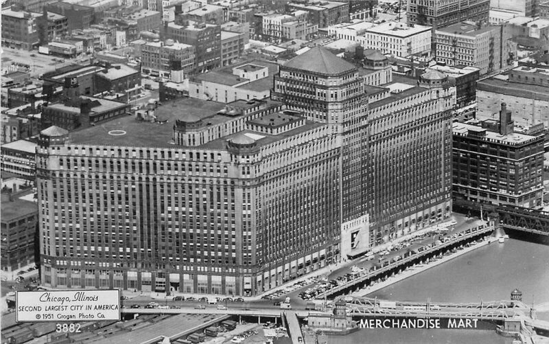 Autos Birdseye Merchandise Mart Chicago Illinois RPPC Photo Postcard 20-11934