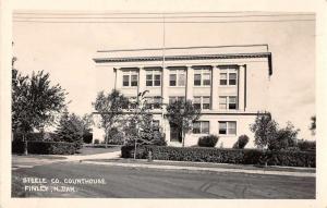 Finley North Dakota Steele County Courthouse Real Photo Antique Postcard J51516