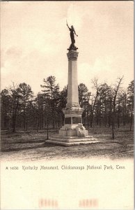 Kentucky Monument, Chickamauga National Park TN UDB Vintage Postcard K55