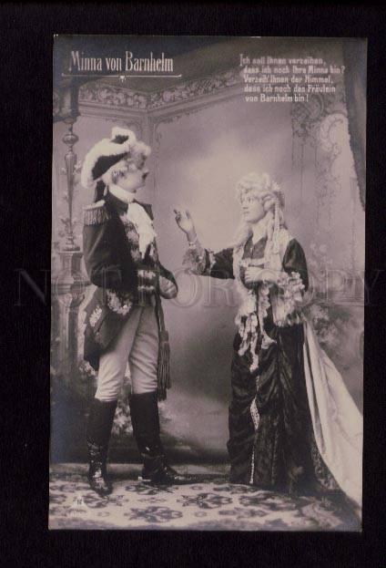 074393 Minna von Barnhe DRAMA Theatre STARS Vintage PHOTO PC 1