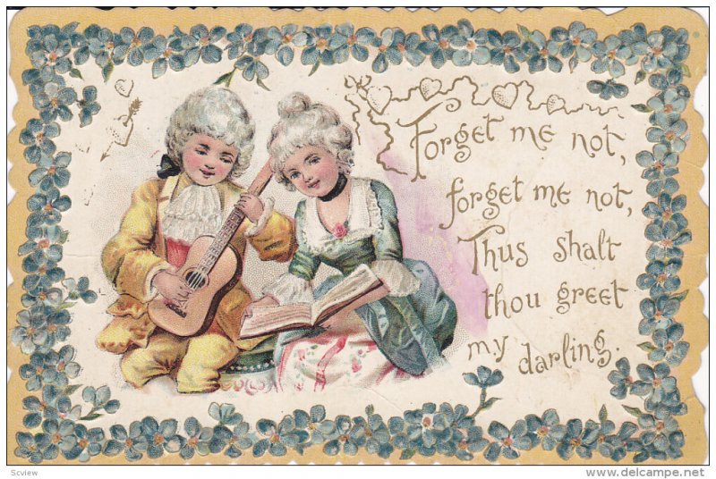 VALENTINE´S DAY, 1900-1910´s; Children, Forget Me Not...