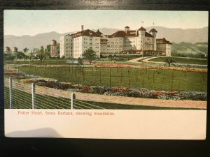 Vintage Postcard 1901-1907 Potter Hotel Mountains & Vineyard Santa Barbara CA