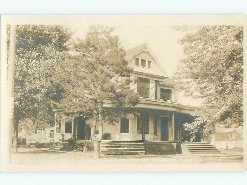 old rppc NICE VIEW Woodburn - Near Ottawa & Osceola & Lucas Iowa IA i6507